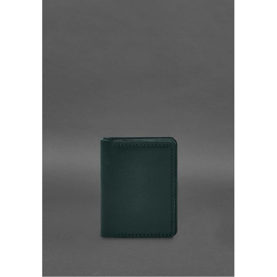 Шкіряна обкладинка для посвідчення водія, ID та пластикових карток 2.1 зелена