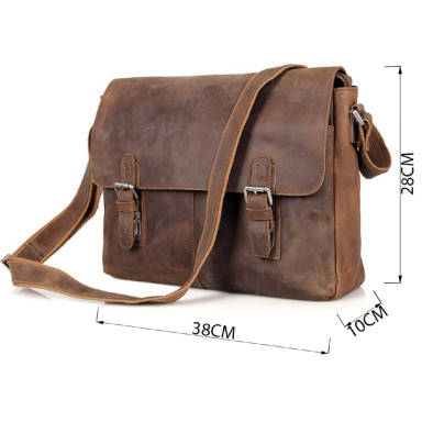 Сумка мужская Vintage 14420 Коричневая