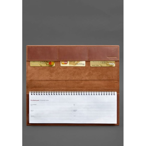 Настільний планер із блоком на пружині світло-коричневий Crazy Horse