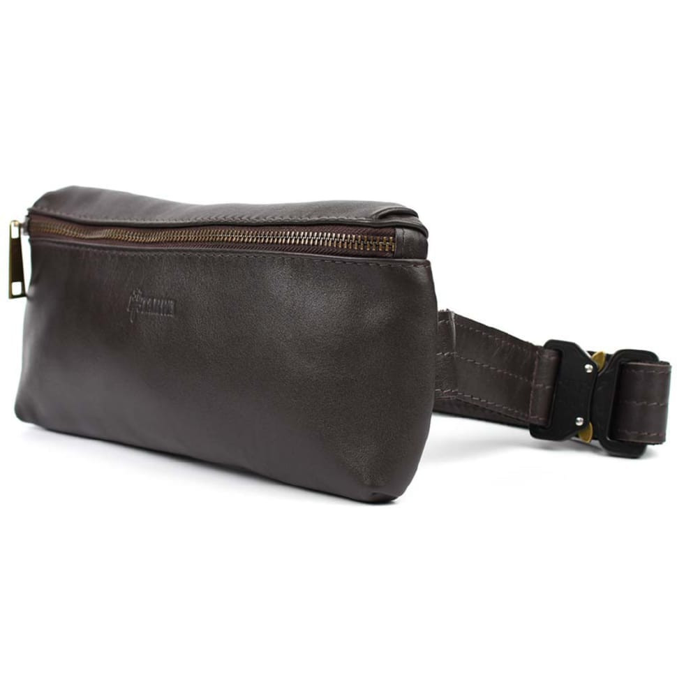 Belt bag made of genuine leather GC-1818-3md TARWA brown