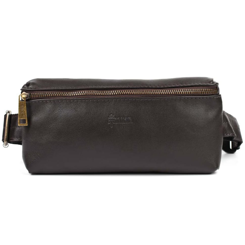Belt bag made of genuine leather GC-1818-3md TARWA brown