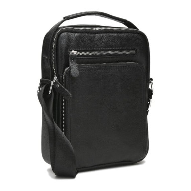 Men's leather bag Keizer K15608a-black