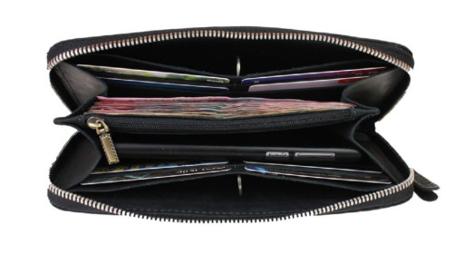 Гаманець чоловічий шкіряний клатч великий travel SULLIVAN 103-57-1(19.5) чорний