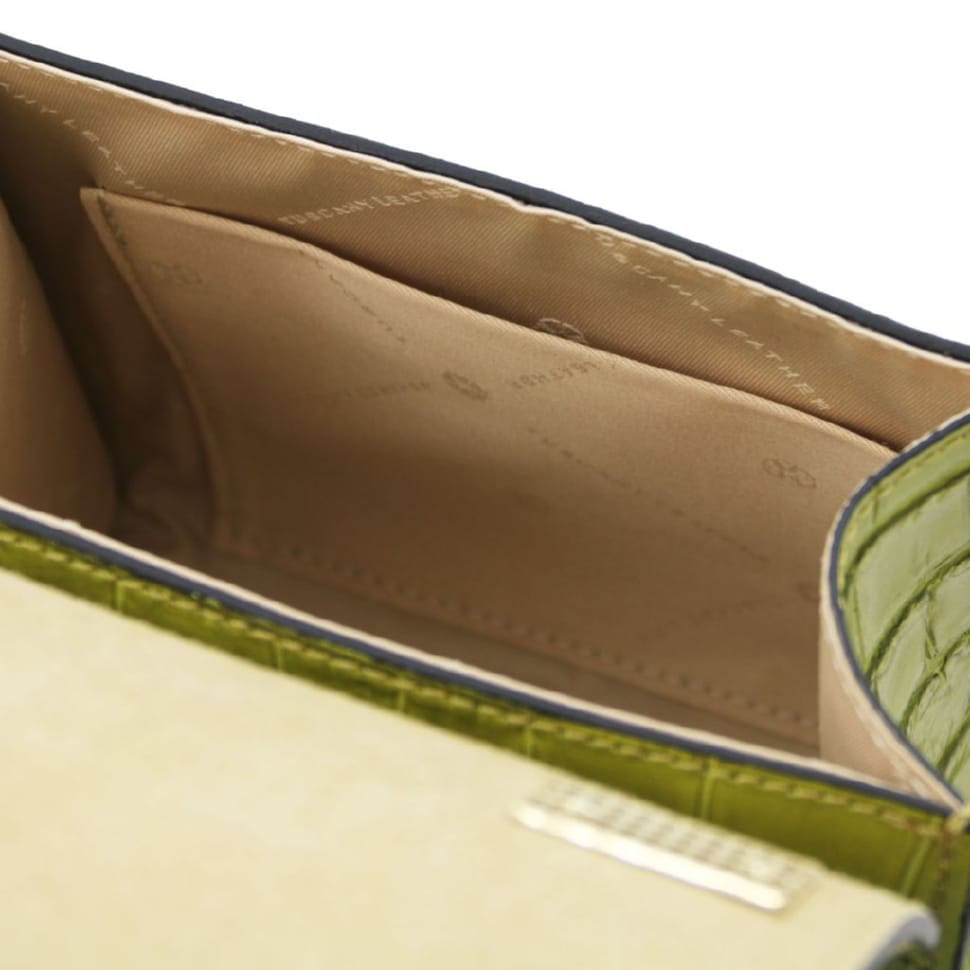 Жіноча сумка Atena з принтом під крокодила Tuscany TL142267