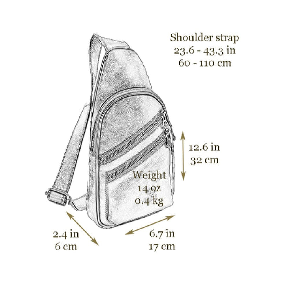 Шкіряна сумка-слінг - Catch-22 - коричнева Time Resistance 5221201
