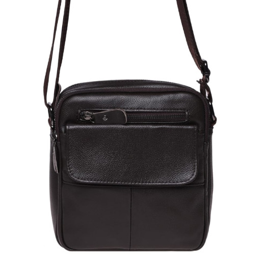 Чоловіча шкіряна сумка коричневого кольору Borsa Leather 100316-brown