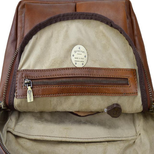 Pratesi BCF521 - Backpack Montelupo B521 in cow leather Backpack Montelupo B521 Coffee