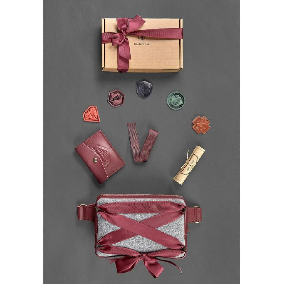 Дитячий набір аксесуарів скаута для дівчаток, бордовий