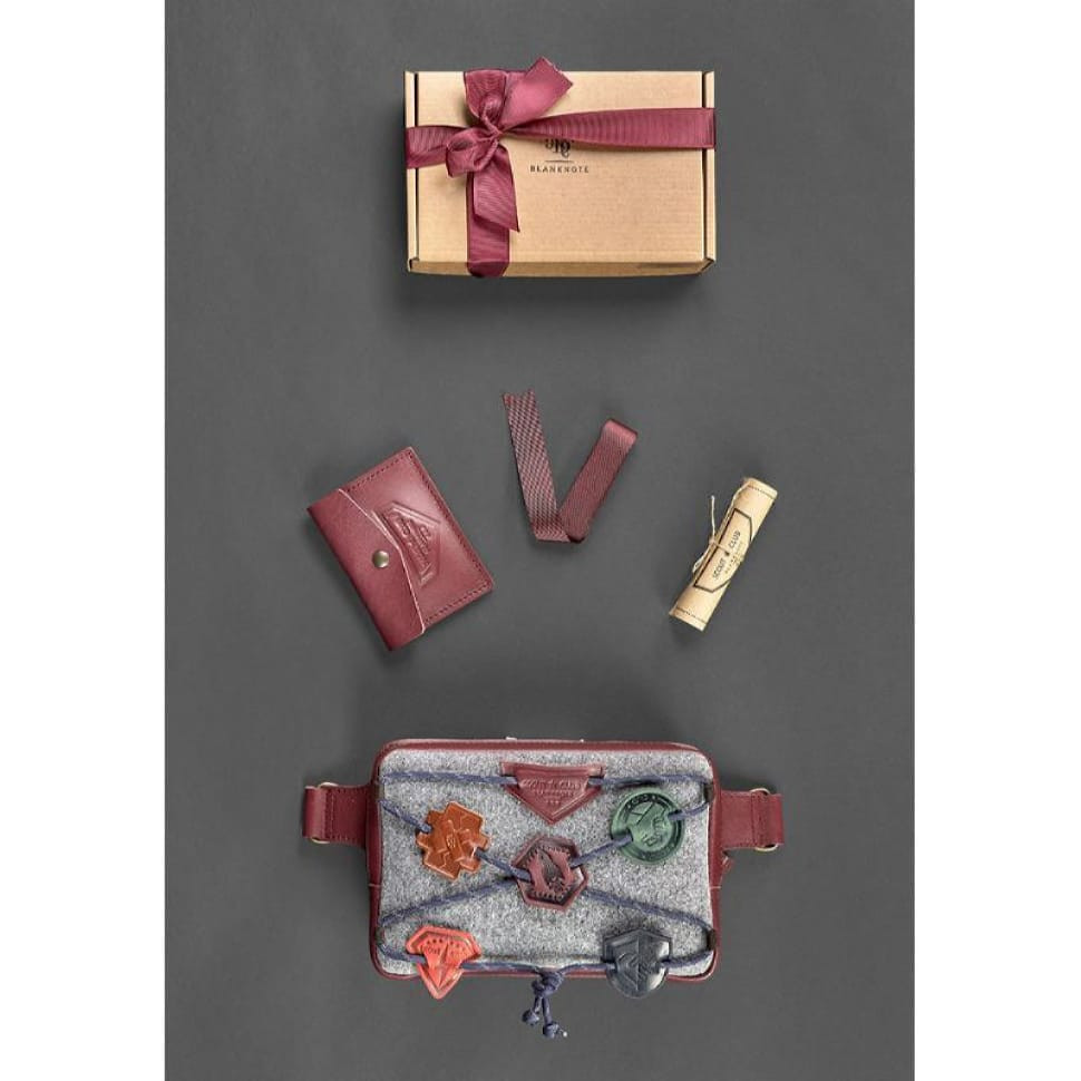 Дитячий набір аксесуарів скаута для дівчаток, бордовий