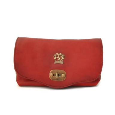 Pratesi BCL161 - Castel Del Piano Clutche in cow leather Bruce Cherry