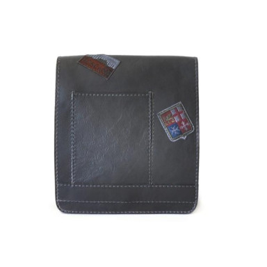 Pratesi BNE182/24 - Messanger Medium Cross Body Bag in cow leather Bruce Black