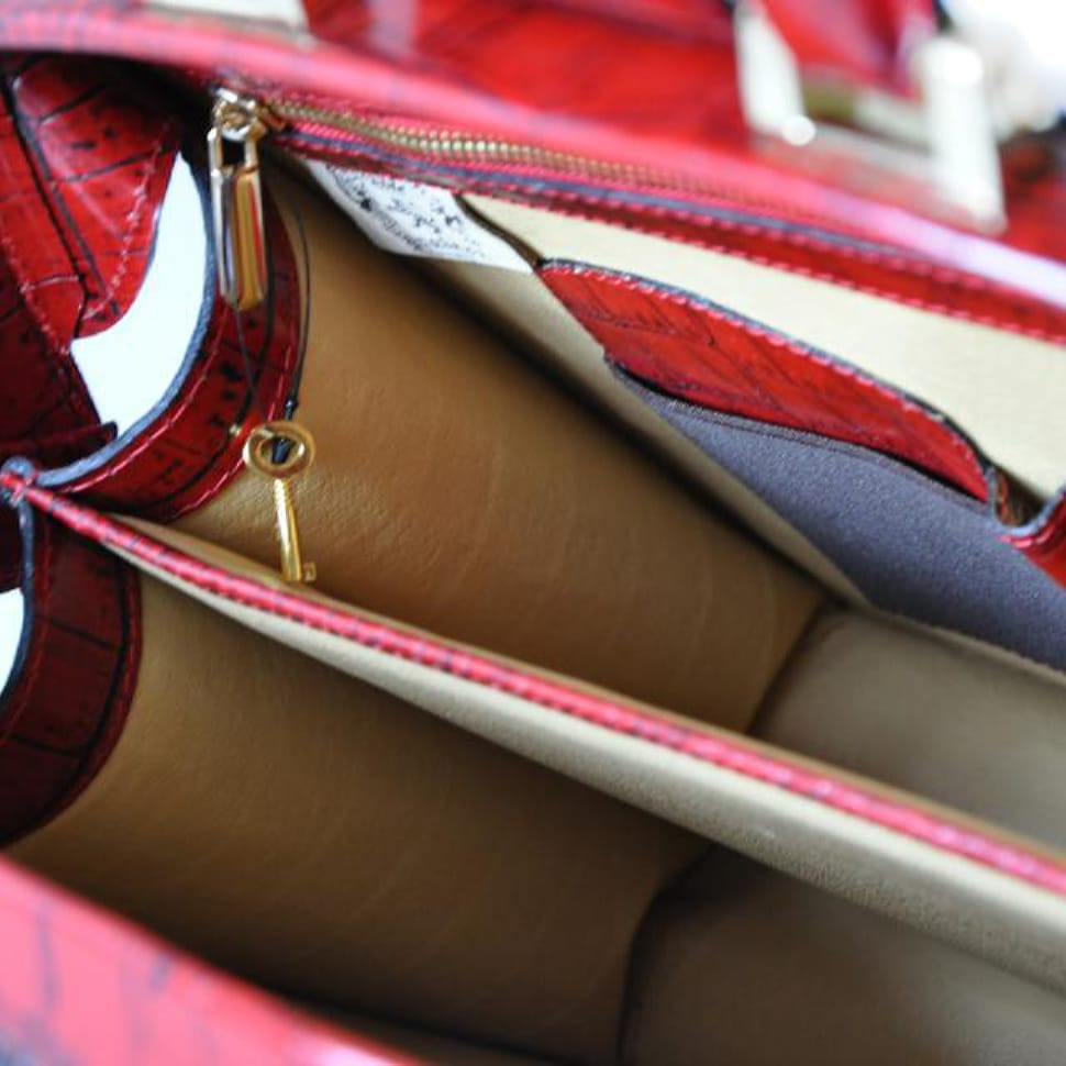 Pratesi KCL120/37 - Brunelleschi Невеликий King Briefcase in cow leather King Cherry