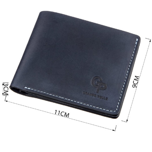 Відмінний складаний гаманець з натуральної шкіри KARYA 21132 Чорний