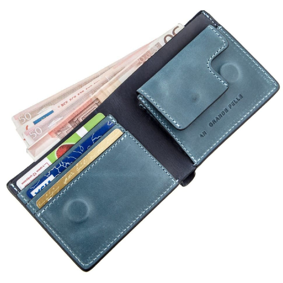 Відмінний складаний гаманець з натуральної шкіри KARYA 21132 Чорний