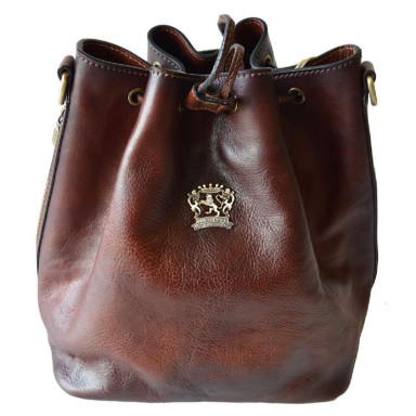 Pratesi BCF501/15 - Sorano Small Woman Bag in cow leather Bruce Coffee