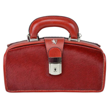 Pratesi CCL120/N - Lady Brunelleschi Cavallino Handbag in real leather Lady Brunelleschi C120/N Cherry