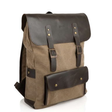 Laptop backpack mix canvas+leather RCs-9001-4lx brand TARWA