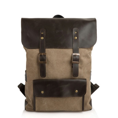 Laptop backpack mix canvas+leather RCs-9001-4lx brand TARWA