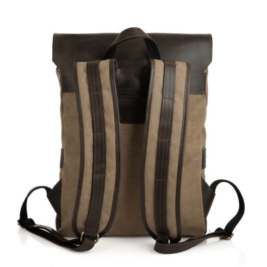 Laptop backpack mix canvas+leather RCs-9001-4lx brand TARWA