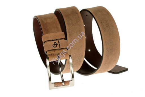 Шкіряний ремінь Rullo, тертий шоколад