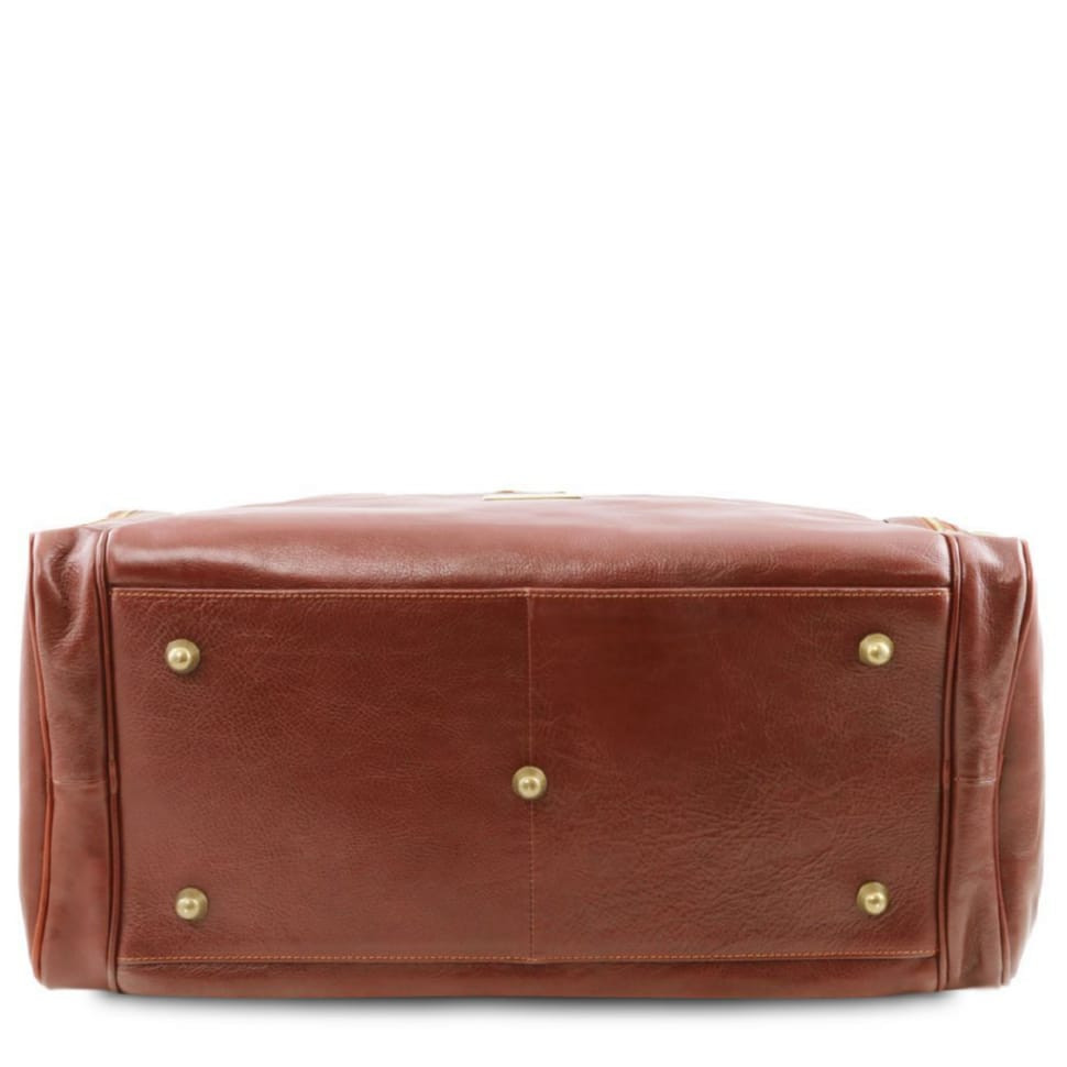 Дорожня шкіряна сумка з бічними кишенями - Великий розмір TL Voyager TL141281