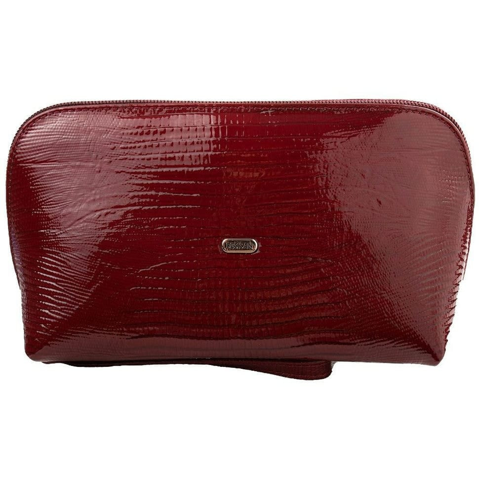 Косметичка шкіряна Desisan 1-133 бордо лазер