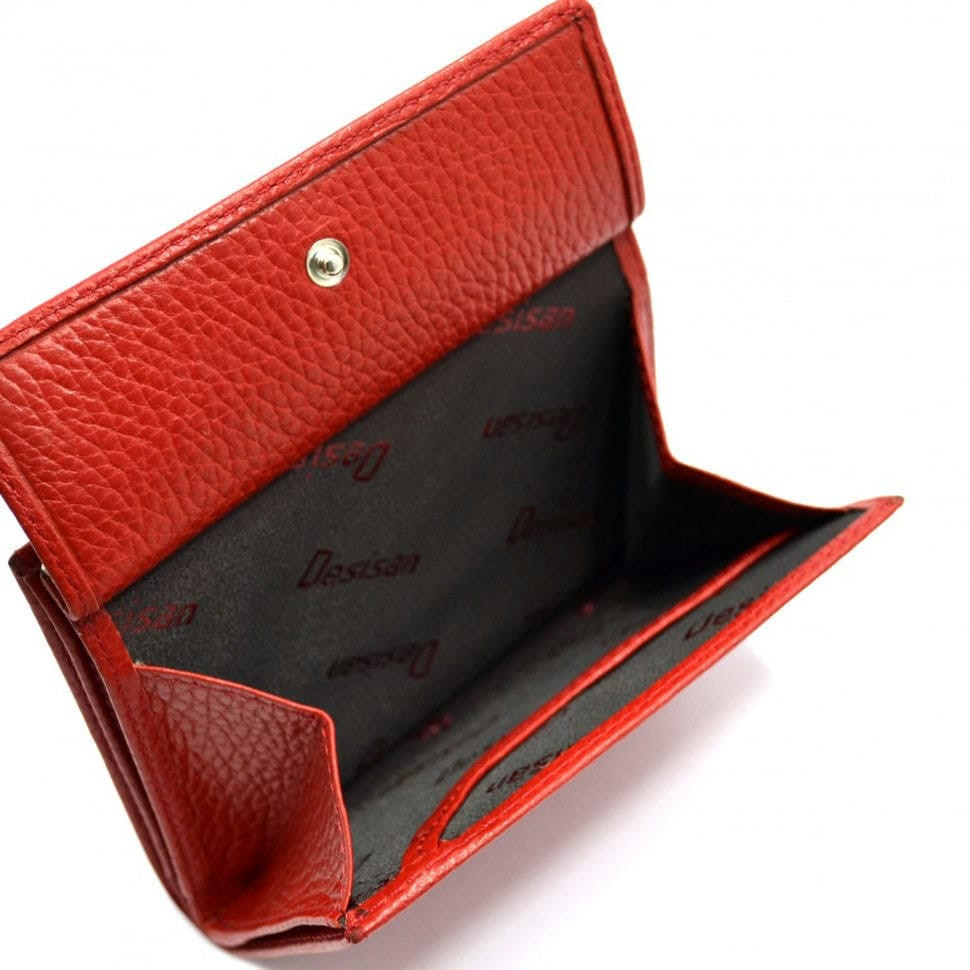 Гаманець жіночий шкіряний Desisan 105-04 червоний флотар