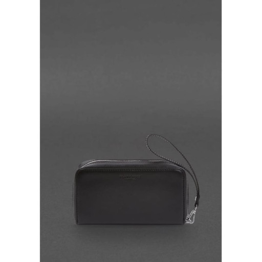 Шкіряний клатч-купюрник 4.0 чорний краст
