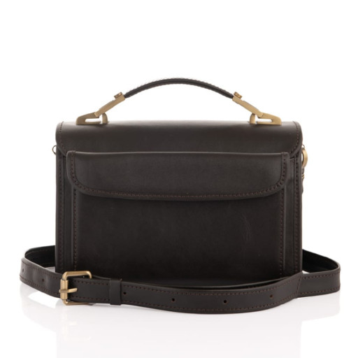 Коричнева ділова барсетка з плечовим ременем Newery N302GC