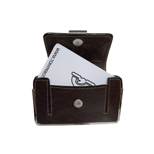 Візитниця шкіряна Italico 2286 moro коричневий