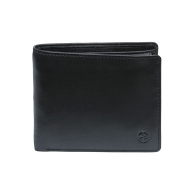 Leather wallet Cortina 5057 nero black
