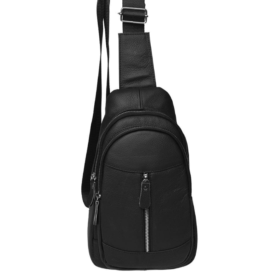 Чоловік шкіряний рюкзак Borsa Leather K1318-black