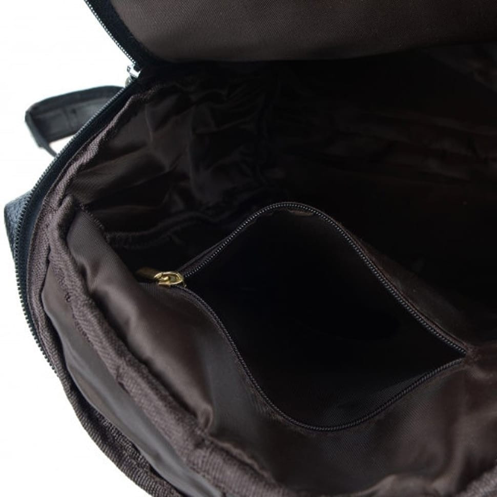 Рюкзак жіночий шкіряний Borsa Leather 1t10085-black