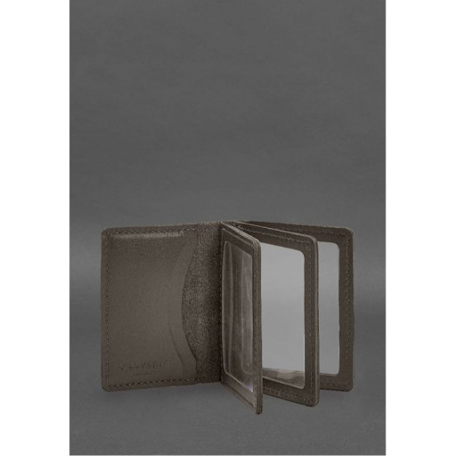 Шкіряна обкладинка для посвідчення водія, ID і пластикових карток 2.1 темно-бежевий