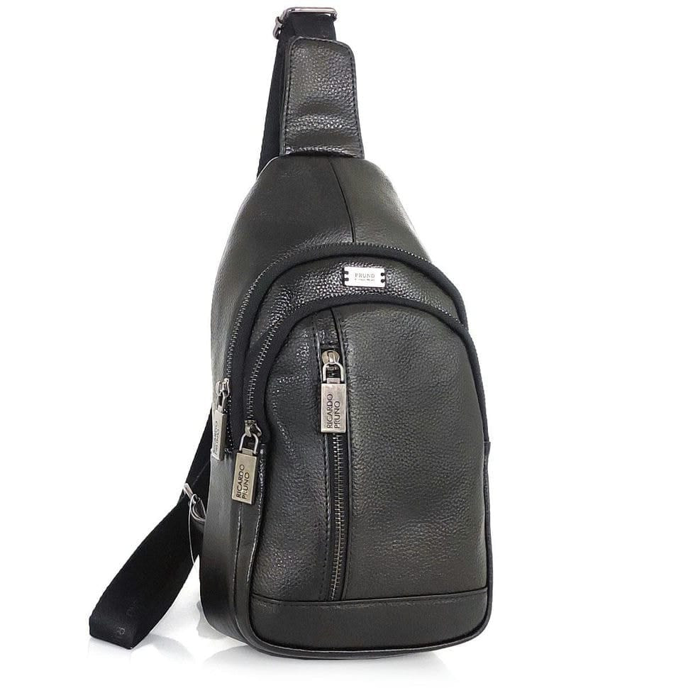 Слінг із натуральної шкіри колір чорний Ricardo Pruno RP-F-A25F-5605A