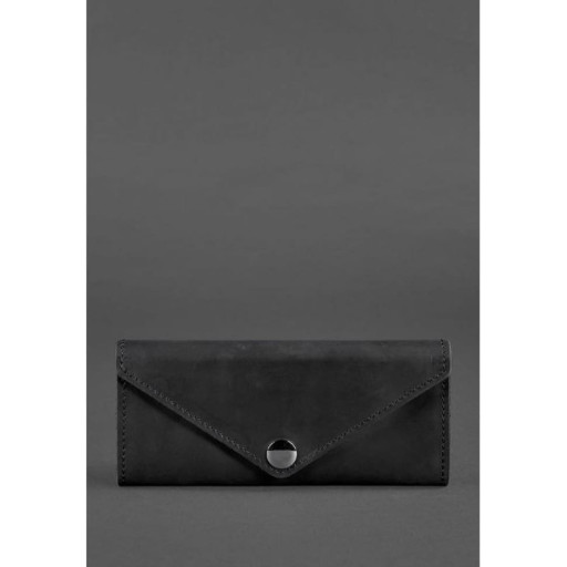 Жіночий шкіряний гаманець Керрі 1.0 чорний Crazy Horse