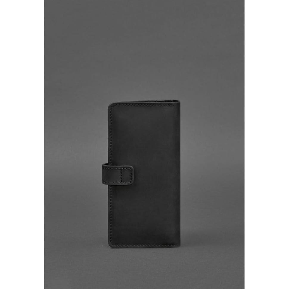 Шкіряне портмоне 7.0 Чорне Crazy Horse