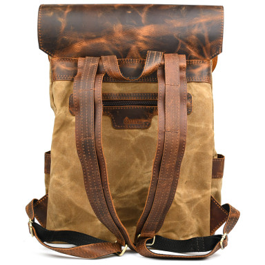 TARWA RYw-9001-4lx Canvas and Crazy Horse Laptop Backpack