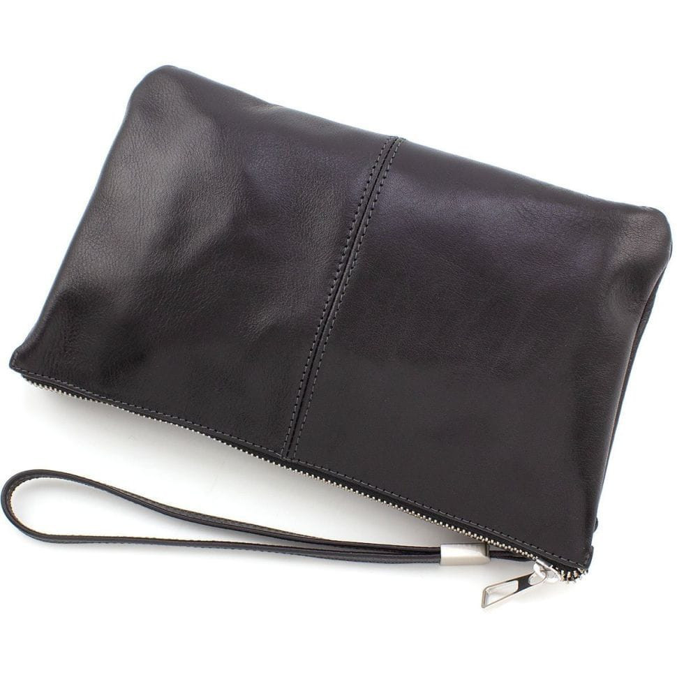Барсетка чоловіча клатч, чорний Grande Pelle