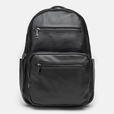 Men's leather backpack Borsa Leather K12626-black