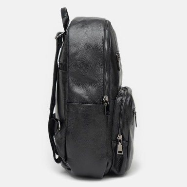 Men's leather backpack Borsa Leather K12626-black