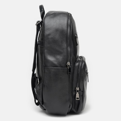 Шкіряний чоловічий рюкзак Borsa Leather K12626-black