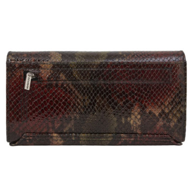 Кошелек женский кожаный Desisan 151-586 черно-зеленая змея