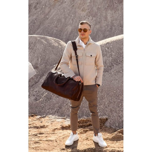 Шкіряна спортивна сумка - The Count of Monte Cristo - коричнева 5224801 Time Resistance