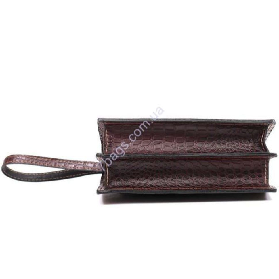 Класична шкіряна борсетки Manufatto з тисненням під шкіру рептилії