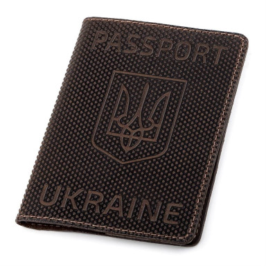 Passport cover Shvigel 13930 leather Brown