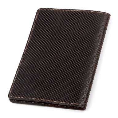 Passport cover Shvigel 13930 leather Brown