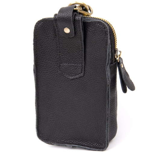 Сумка унісекс на пояс на одне відділення Vintage 20418 Чорна