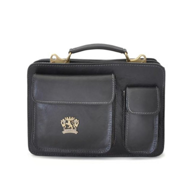 Pratesi BNE466/28 - Business Bag Milano Small in cow leather Bruce Black