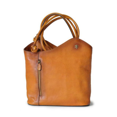 Pratesi BCO465 - Consuma Shoulder Bag in cowhide leather Bruce Cognac